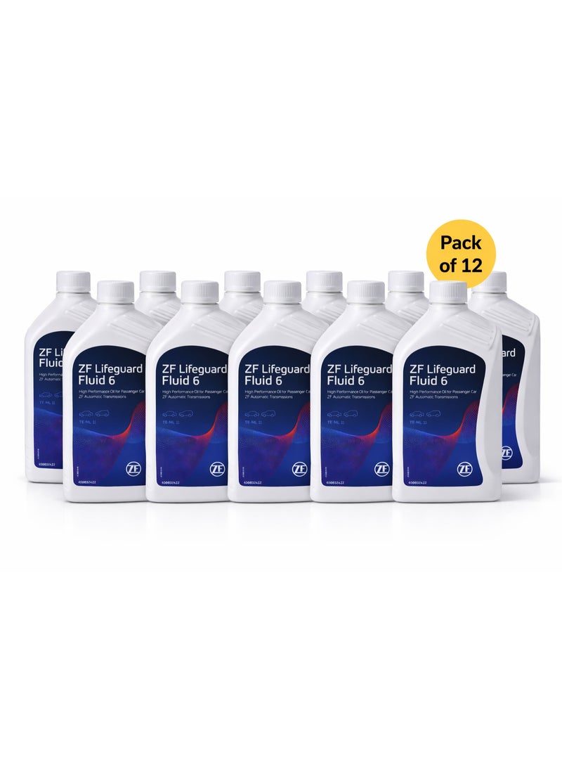 زيت قير أوتوماتيكي ZF Lifeguard Fluid 6 — سعة 1 لتر (عبوة 12 قطعة)